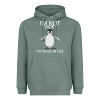 Sage I'm Not Short I'm Penguin Size Heavyweight Hoodie - Bettercallsaul