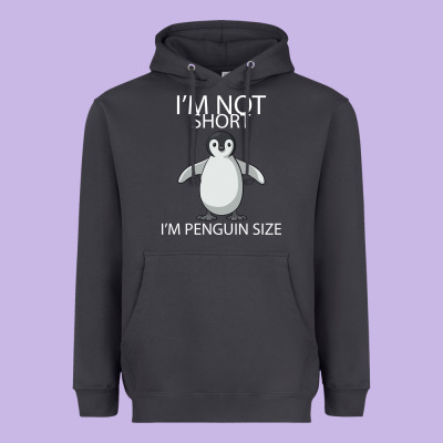 I'm Not Short I'm Penguin Size Heavyweight Hoodie Designed By Bettercallsaul