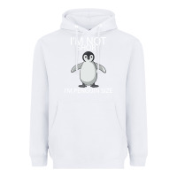 White I'm Not Short I'm Penguin Size Heavyweight Hoodie - Bettercallsaul