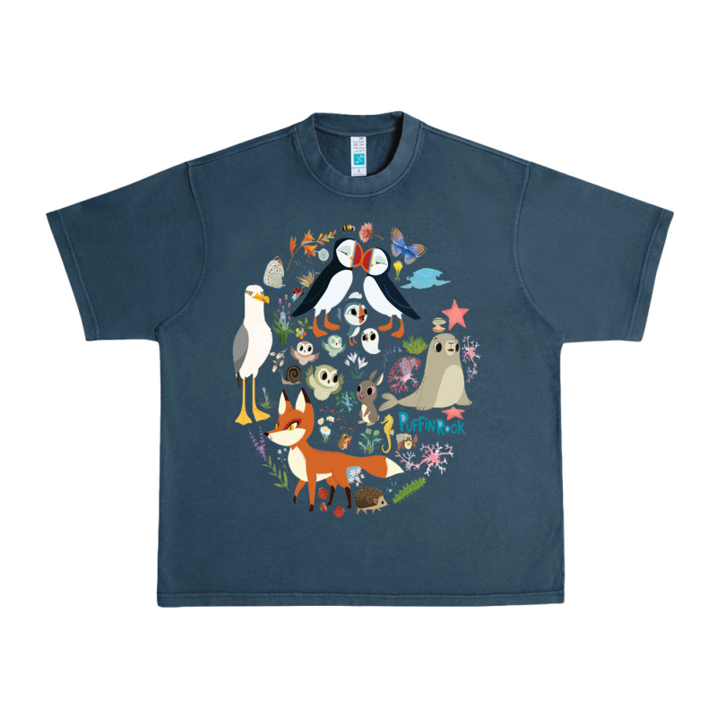 Puffin Rock Gift For Fans Puffin Rock Characters Urban Heavy Tee by ArtChic | Teevron