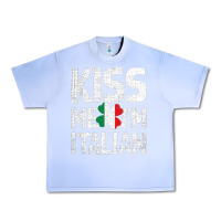 Grape Ice Kiss Me I'm Italian Urban Heavy Tee - ArtChic