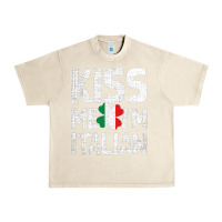 Sandshell Kiss Me I'm Italian Urban Heavy Tee - ArtChic