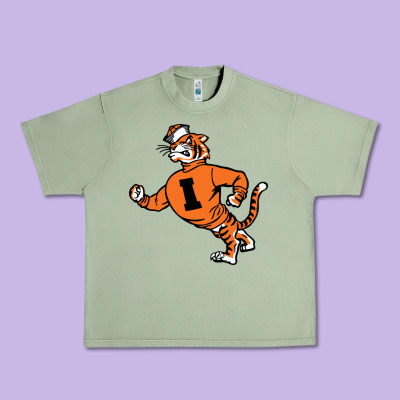 Vintage Walking Angry Tiger Idaho State Urban Heavy Tee Designed By Artchic
