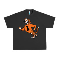 Pigment Black Vintage Walking Angry Tiger Idaho State Urban Heavy Tee - ArtChic