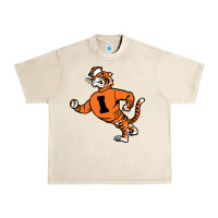 Sandshell Vintage Walking Angry Tiger Idaho State Urban Heavy Tee - ArtChic