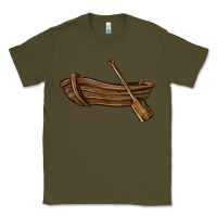 Army Green rowboat Classic Tee - BarkalooDesign