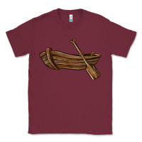 Burgundy rowboat Classic Tee - BarkalooDesign