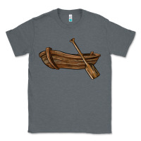 Charcoal Heather rowboat Classic Tee - BarkalooDesign