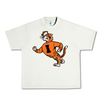 Pistachio Vintage Walking Angry Tiger Idaho State Urban Heavy Tee - ArtChic