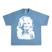 Pebble Blue dolly parton distressed photo Urban Heavy Tee - ArtChic