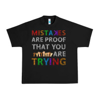 Black mistakes are proof that you are trying teacher inspirational t shirt Urban Heavy Tee - StudioElite