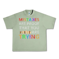 Oil Green mistakes are proof that you are trying teacher inspirational t shirt Urban Heavy Tee - StudioElite