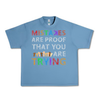 Pebble Blue mistakes are proof that you are trying teacher inspirational t shirt Urban Heavy Tee - StudioElite