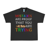 Pigment Black mistakes are proof that you are trying teacher inspirational t shirt Urban Heavy Tee - StudioElite