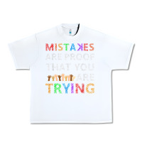White mistakes are proof that you are trying teacher inspirational t shirt Urban Heavy Tee - StudioElite