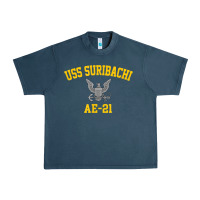 Midnight Navy uss suribachi ae 21 t shirt Urban Heavy Tee - StudioElite
