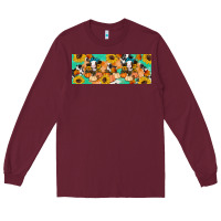Burgundy Cow fall pumpkin Long Sleeve Tee - Artiststas