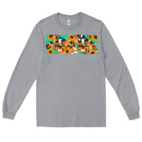 Heather Grey Cow fall pumpkin Long Sleeve Tee - Artiststas