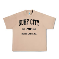 Burro Surf City North Carolina Nc Vintage Sports Design Black Prin Urban Heavy Tee - StudioElite