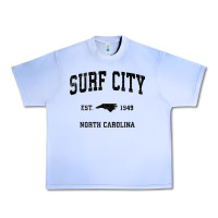 Grape Ice Surf City North Carolina Nc Vintage Sports Design Black Prin Urban Heavy Tee - StudioElite
