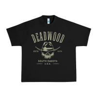 Black deadwood south dakota usa distressed skull design souvenir premium t s Urban Heavy Tee - StudioElite