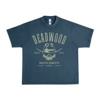 Midnight Navy deadwood south dakota usa distressed skull design souvenir premium t s Urban Heavy Tee - StudioElite