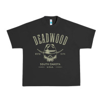 Pigment Black deadwood south dakota usa distressed skull design souvenir premium t s Urban Heavy Tee - StudioElite