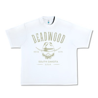 White deadwood south dakota usa distressed skull design souvenir premium t s Urban Heavy Tee - StudioElite