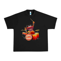 Black The muppets animal drummer Urban Heavy Tee - StudioElite