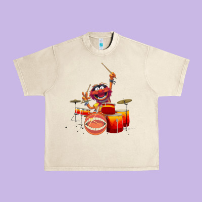 The Muppets Animal Drummer Urban Heavy Tee Designed By Studioelite