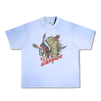 Trust The Government Skull Native American Chief Native T Shirt Urban Heavy Tee | Teevron