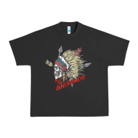 Pigment Black trust the government skull native american chief native t shirt Urban Heavy Tee - StudioElite