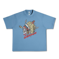 Pebble Blue trust the government skull native american chief native t shirt Urban Heavy Tee - StudioElite