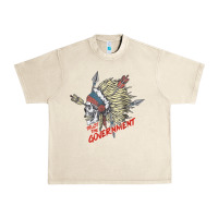 Sandshell trust the government skull native american chief native t shirt Urban Heavy Tee - StudioElite