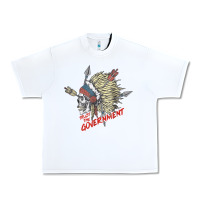 White trust the government skull native american chief native t shirt Urban Heavy Tee - StudioElite