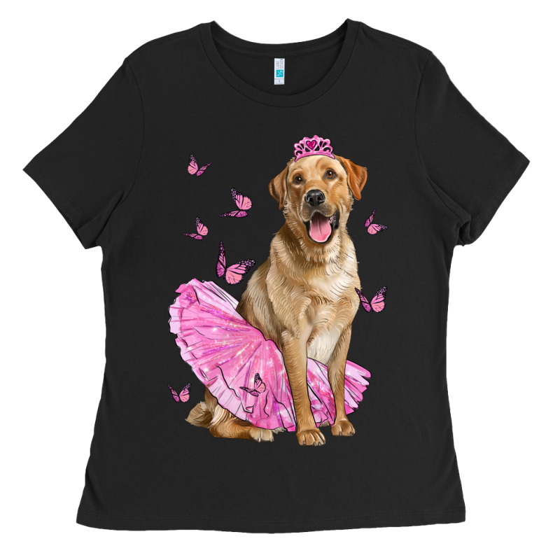 Labrador Retriever Dog With Tutu Ladies Tee by LillyAllenDesigns | Teevron