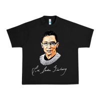 Black rbg ruth bader ginsburg feminist t shirt   signature art Urban Heavy Tee - StudioElite