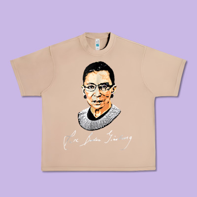 Rbg Ruth Bader Ginsburg Feminist T Shirt   Signature Art Urban Heavy Tee Designed By Studioelite