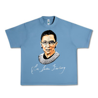 Pebble Blue rbg ruth bader ginsburg feminist t shirt   signature art Urban Heavy Tee - StudioElite
