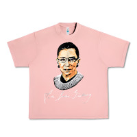 Salmon rbg ruth bader ginsburg feminist t shirt   signature art Urban Heavy Tee - StudioElite