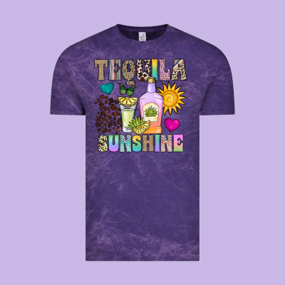 Tequila Sunshine Vintage Tee Designed By Cowhidedigitalart