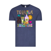 Vintage Denim Tequila Sunshine Vintage Tee - CowhideDigitalArt
