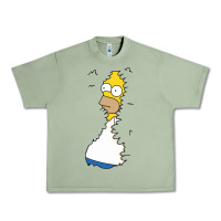 Oil Green Homer In Hedges Classic Urban Heavy Tee - StudioElite