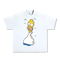 White Homer In Hedges Classic Urban Heavy Tee - StudioElite