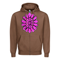 Chestnut pink gemstone Zipper Hoodie - RanaPortraitStore