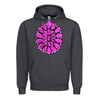 Smoke pink gemstone Zipper Hoodie - RanaPortraitStore