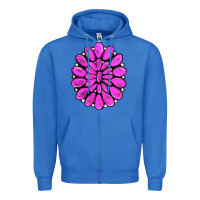 True Royal pink gemstone Zipper Hoodie - RanaPortraitStore