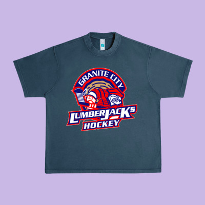 Granite City Lumberjacks Hockey Urban Heavy Tee Designed By Studioelite