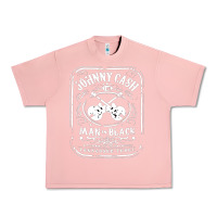 Salmon johnny cash man in black Urban Heavy Tee - StudioElite