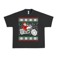 Pigment Black santa ridin motocycle Urban Heavy Tee - StudioElite